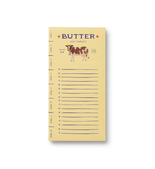 Butter not Forget Notepad