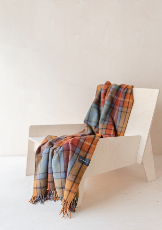 Recycled Wool Knee Blanket in Buchanan Antique Tartan