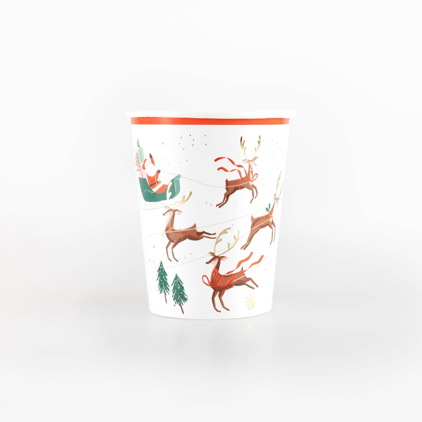 Santa, Sleigh & Reindeer Cups