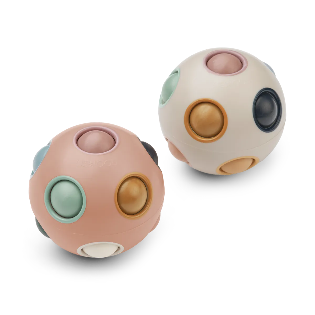 Solene Puzzle Ball 2-Pack - Pale Pink Mix
