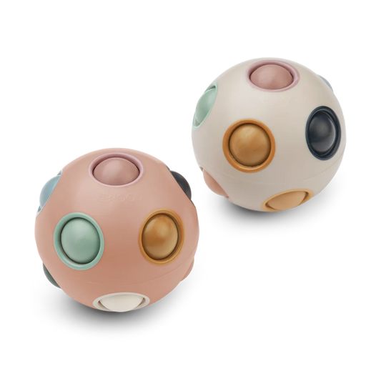Solene Puzzle Ball 2-Pack - Pale Pink Mix