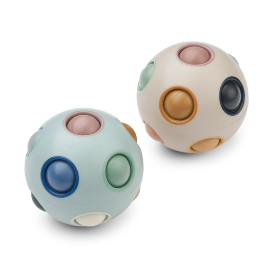 Solene Puzzle Ball 2-Pack - Ice Blue Mix