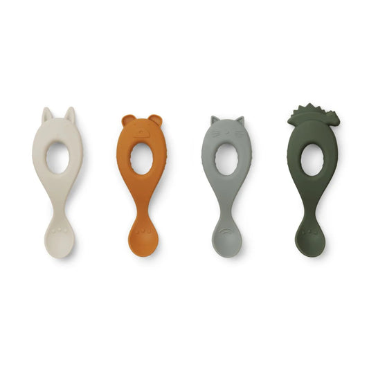 Liva Silicone Spoon 4-Pack - Hunter Green