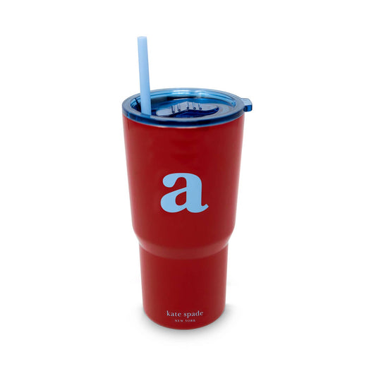 Initial Stainless Steel Tumbler - A - 20 Ounce