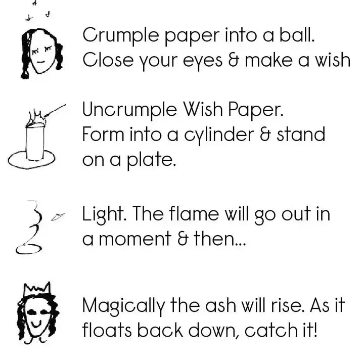 Magical Rising Wish Paper - White - Tube of 10