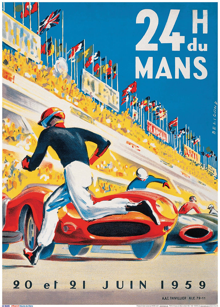 24 du Mans Poster and Frame