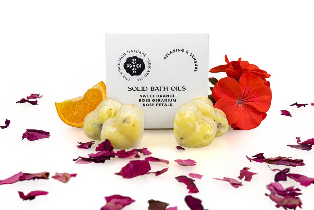 Orange and Geranium Solid Bath Oils - 40 grams