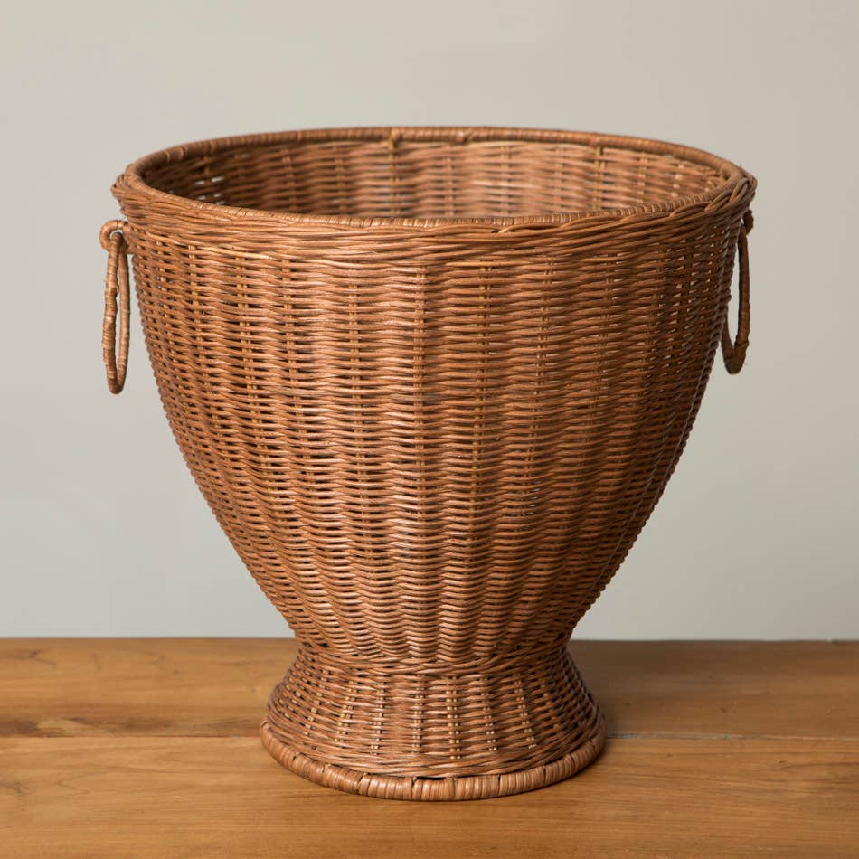 Ornella Rattan Vase Brown