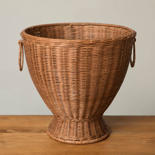 Ornella Rattan Vase Brown