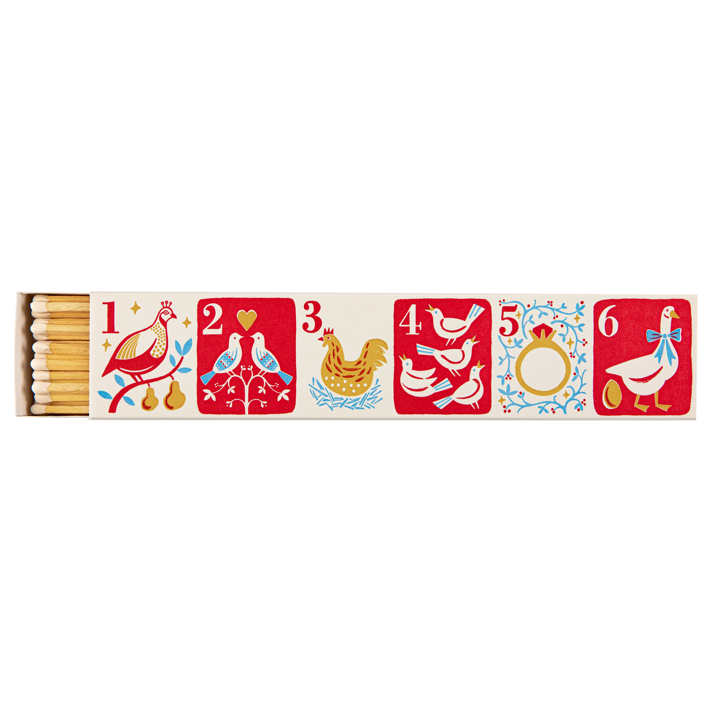Twelve Days of Christmas Long Safety Matches