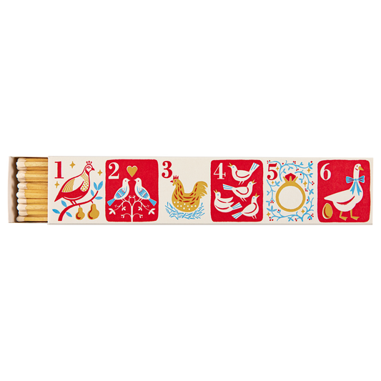Twelve Days of Christmas Long Safety Matches