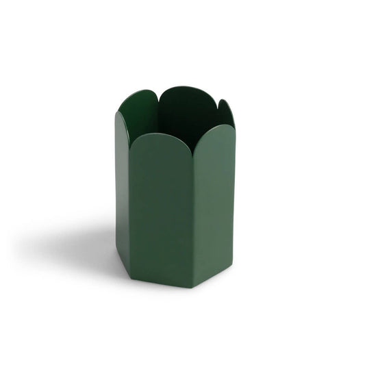Scallop Edge Pen Pot - Green
