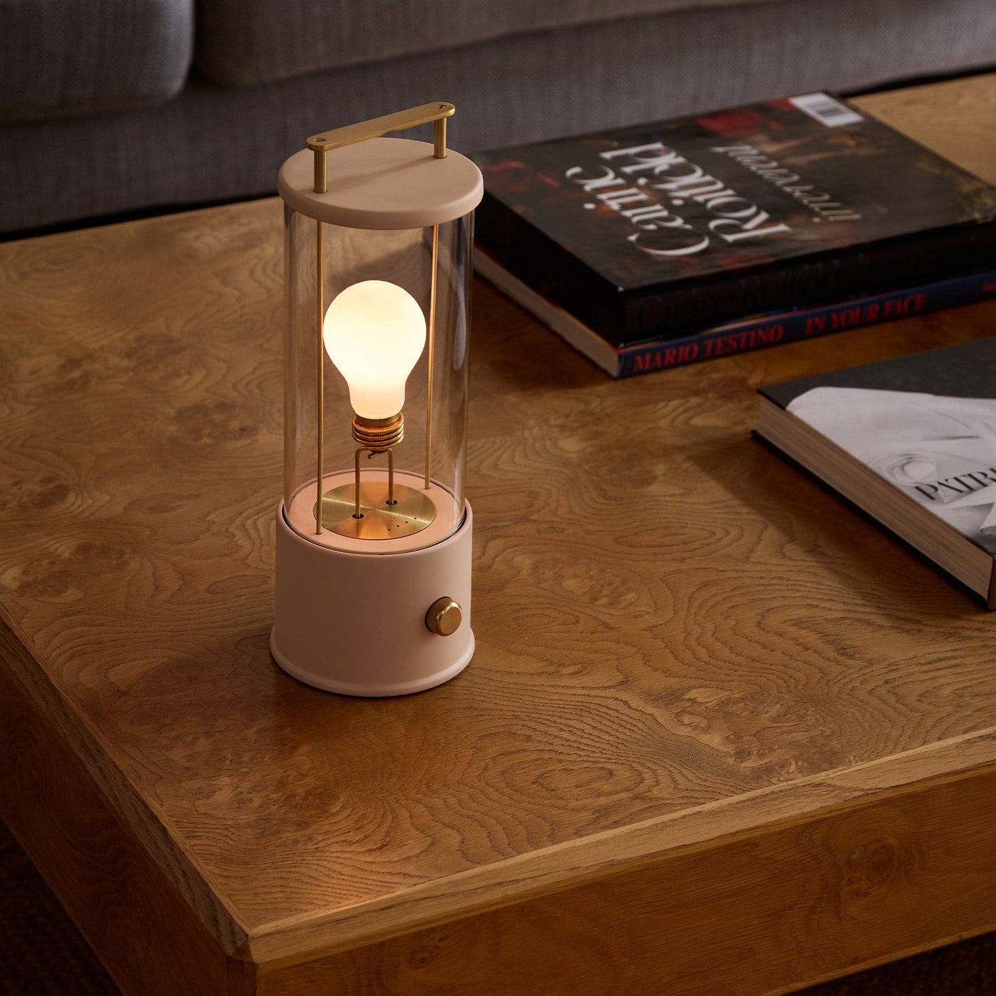 The Muse 1.0 Portable Lamp - Setting Plaster Pink
