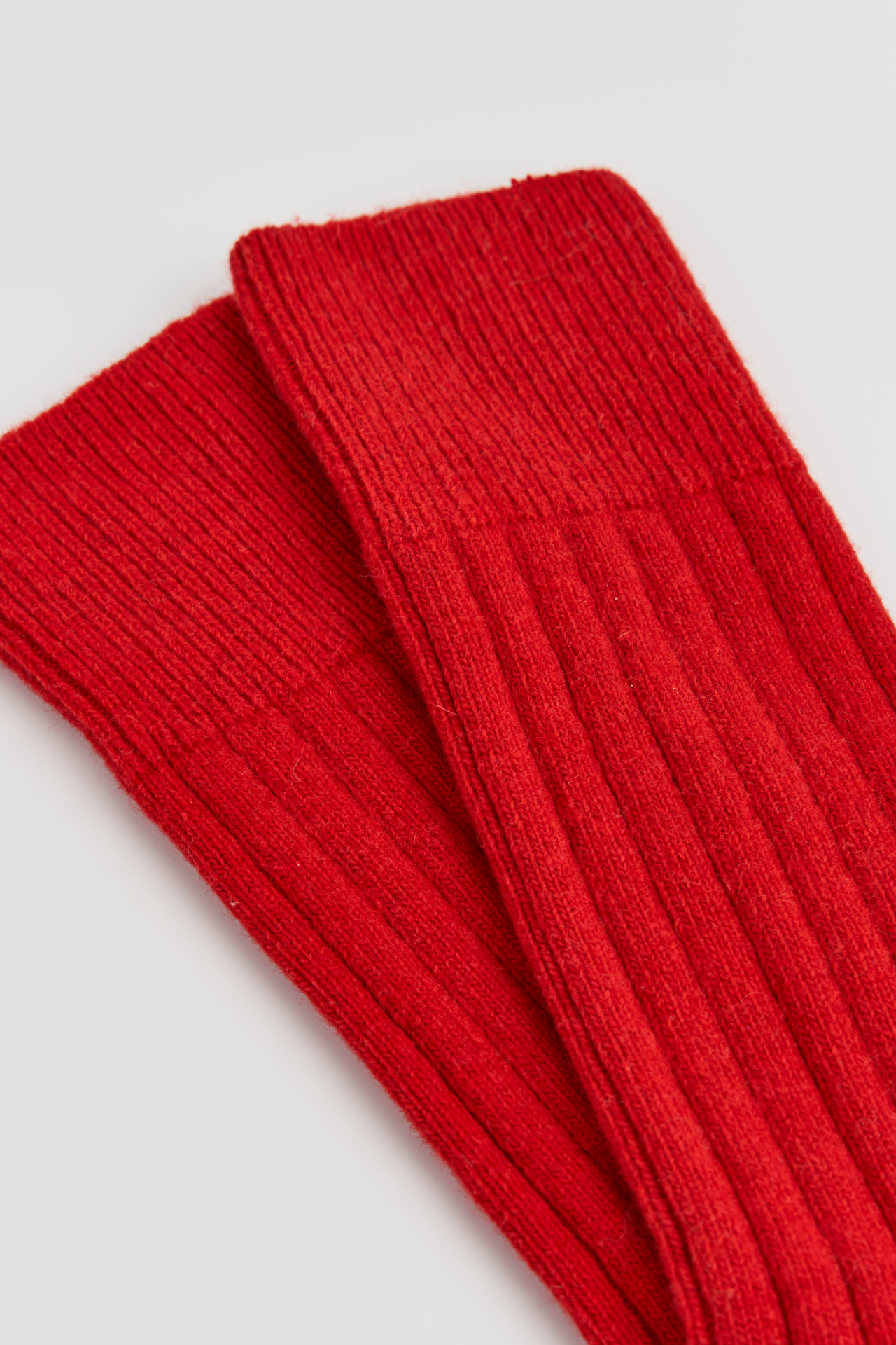 Red Merino Bed Socks - Small (UK 4-8)