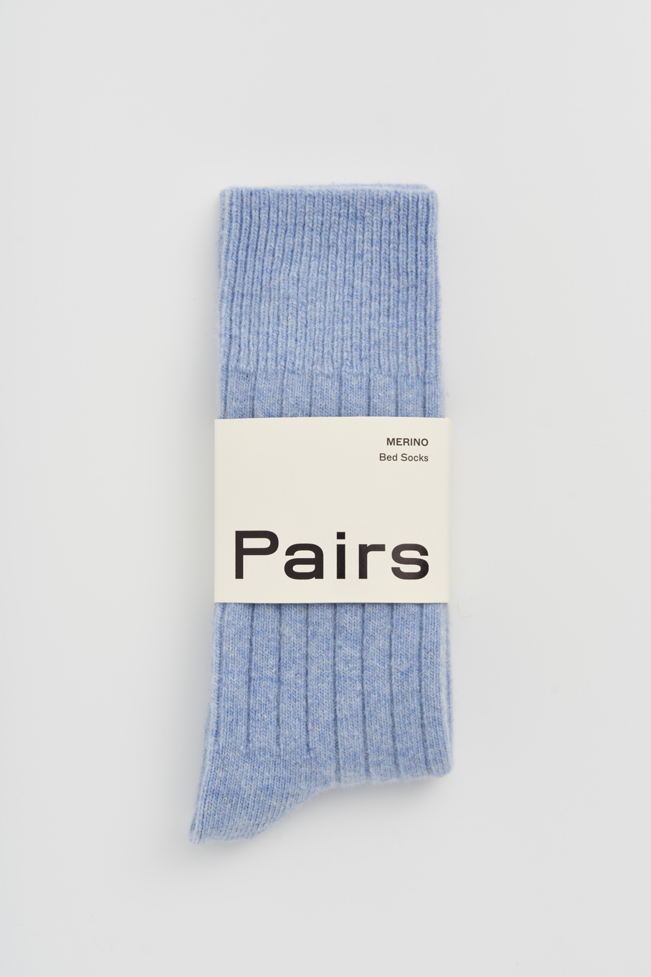 Morning Blue Merino Bed Socks: Morning Blue / Large (UK 9-13)