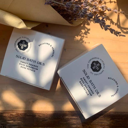 Orange and Geranium Solid Bath Oils - 40 grams