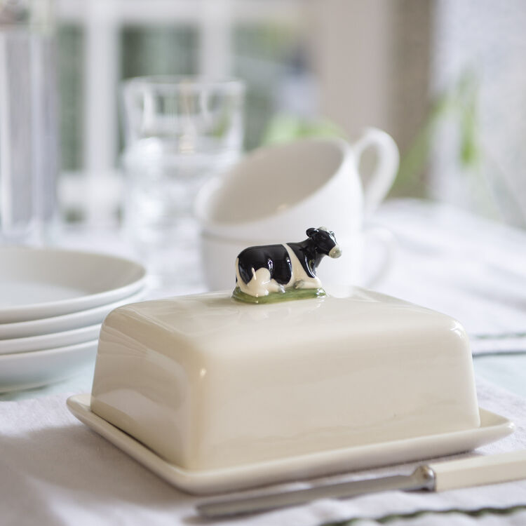 Friesian Cow Butter Dish