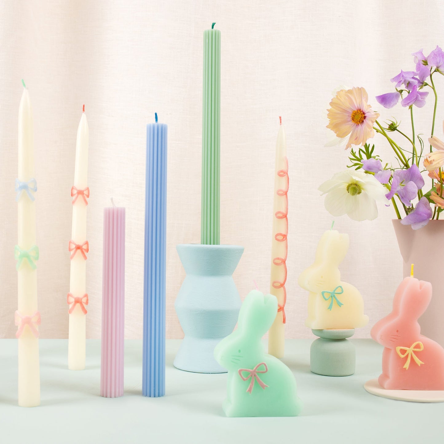 Multi Bow Taper Candles