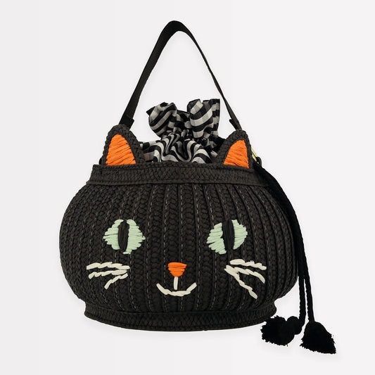 Trick Or Treat Cat Basket  Bag