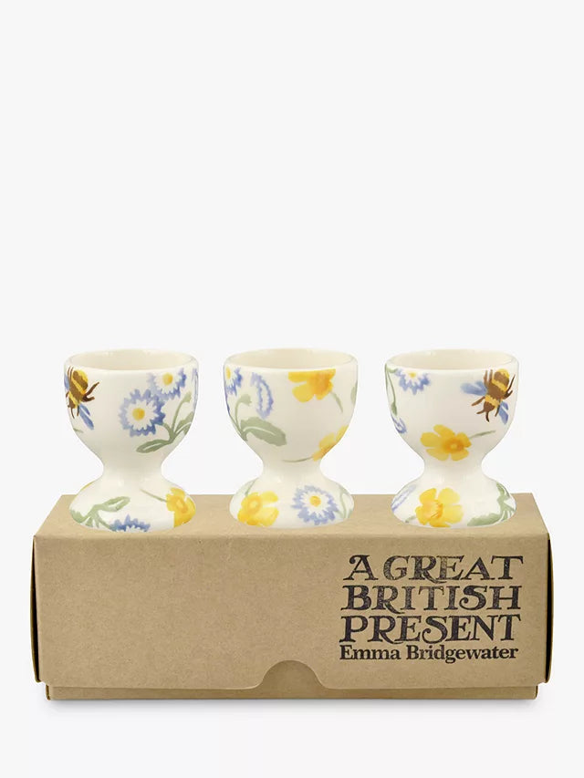 Buttercup & Daisies Set Of 3 Egg Cups Boxed