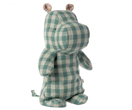 Hippo Soft Toy - Medium - Check