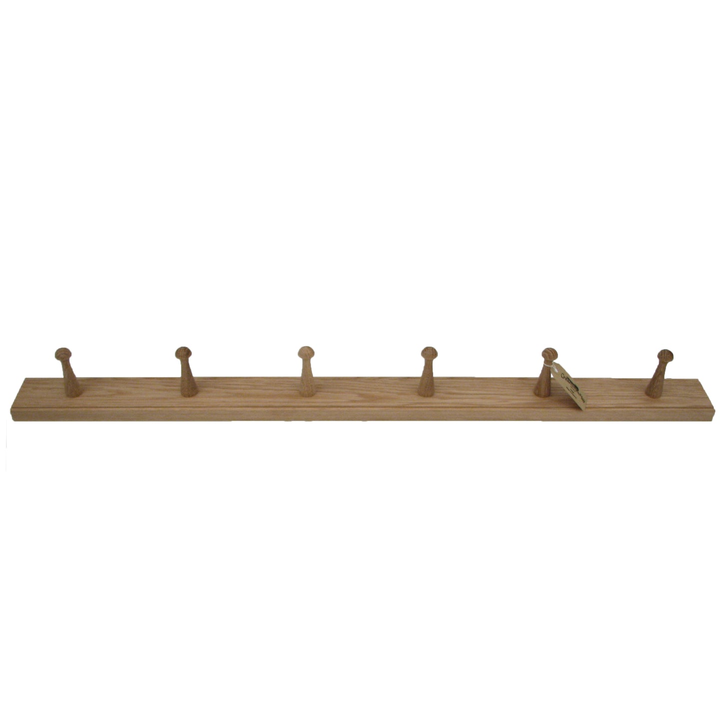 Oak Shaker 6 peg rack