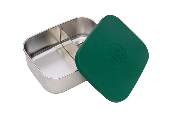 Steel Lunch Box with 3 compartments - Dark Green