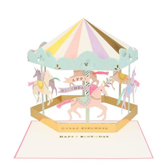 Carousel Stand Up Card