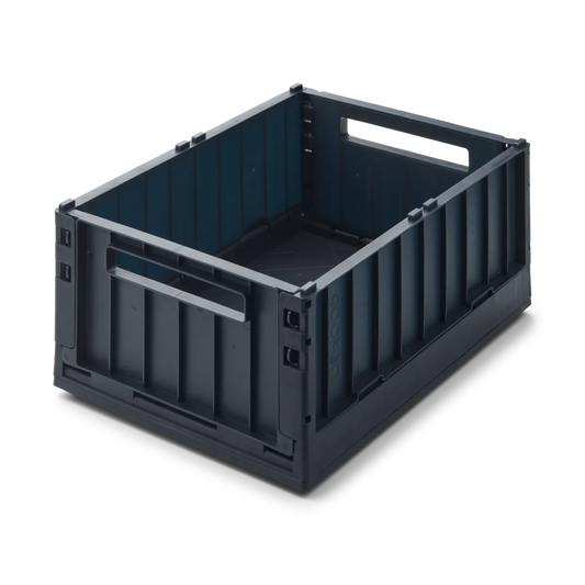 Weston storage box M w. lid 2-pack - Midnight Navy