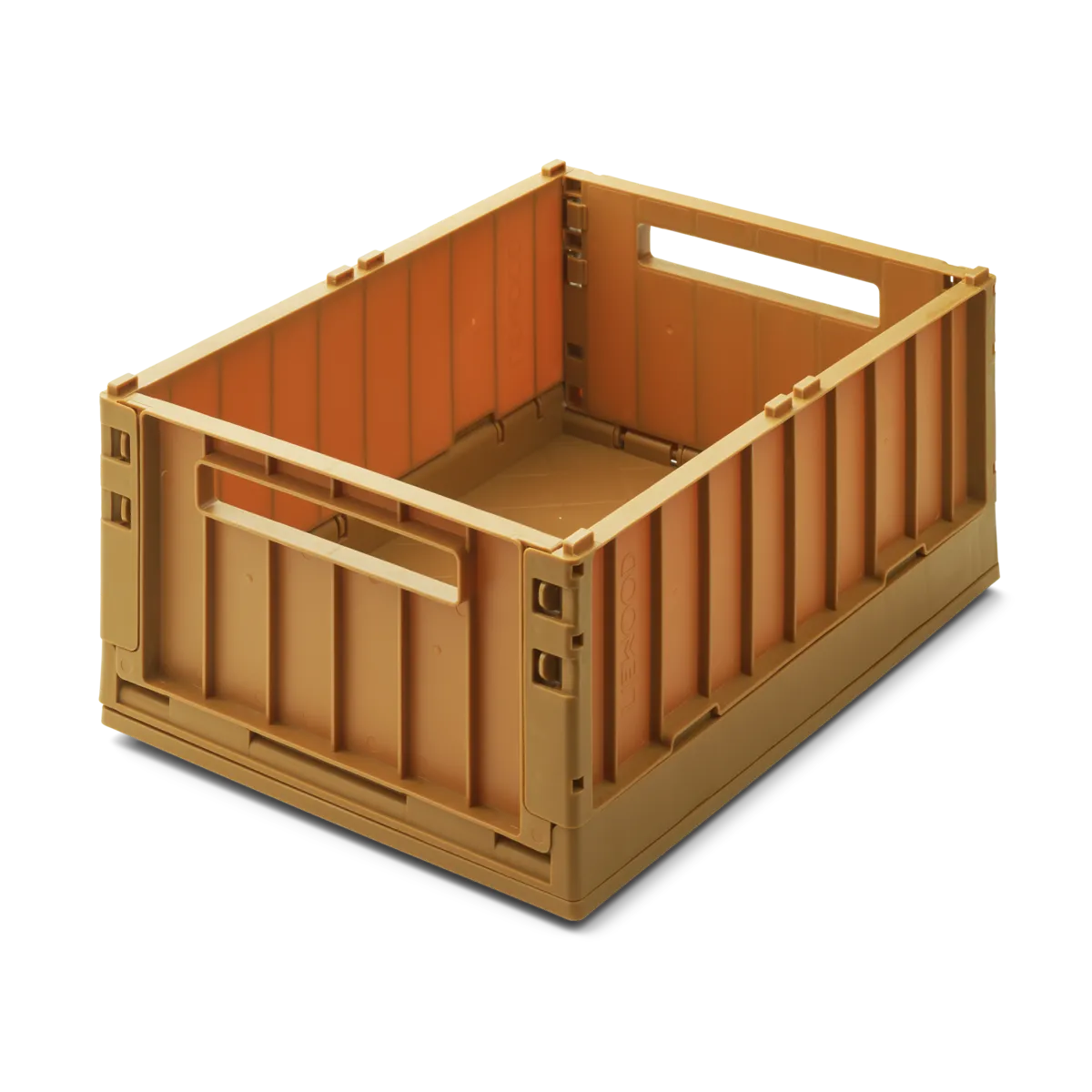 Weston storage box M w. lid 2-pack - Golden Caramel