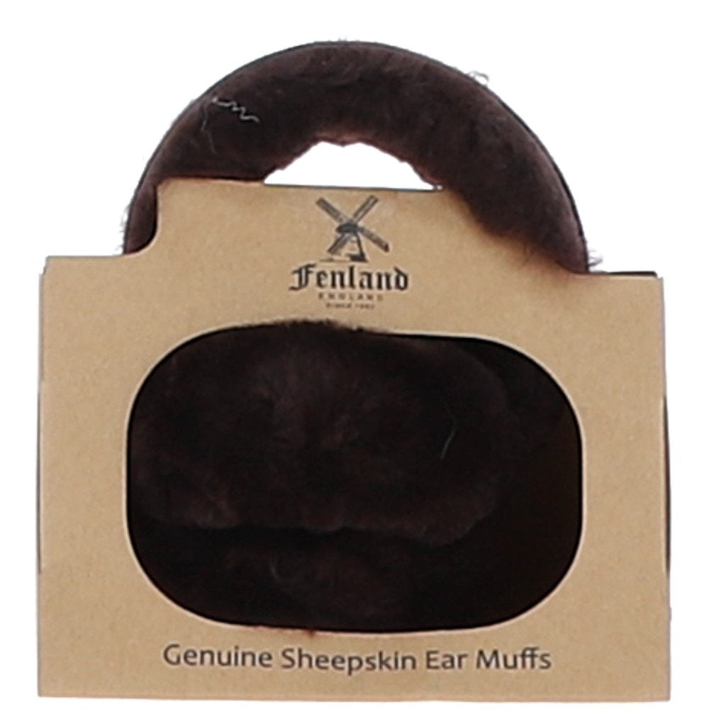 Sheepskin Winter Earmuffs - Brown