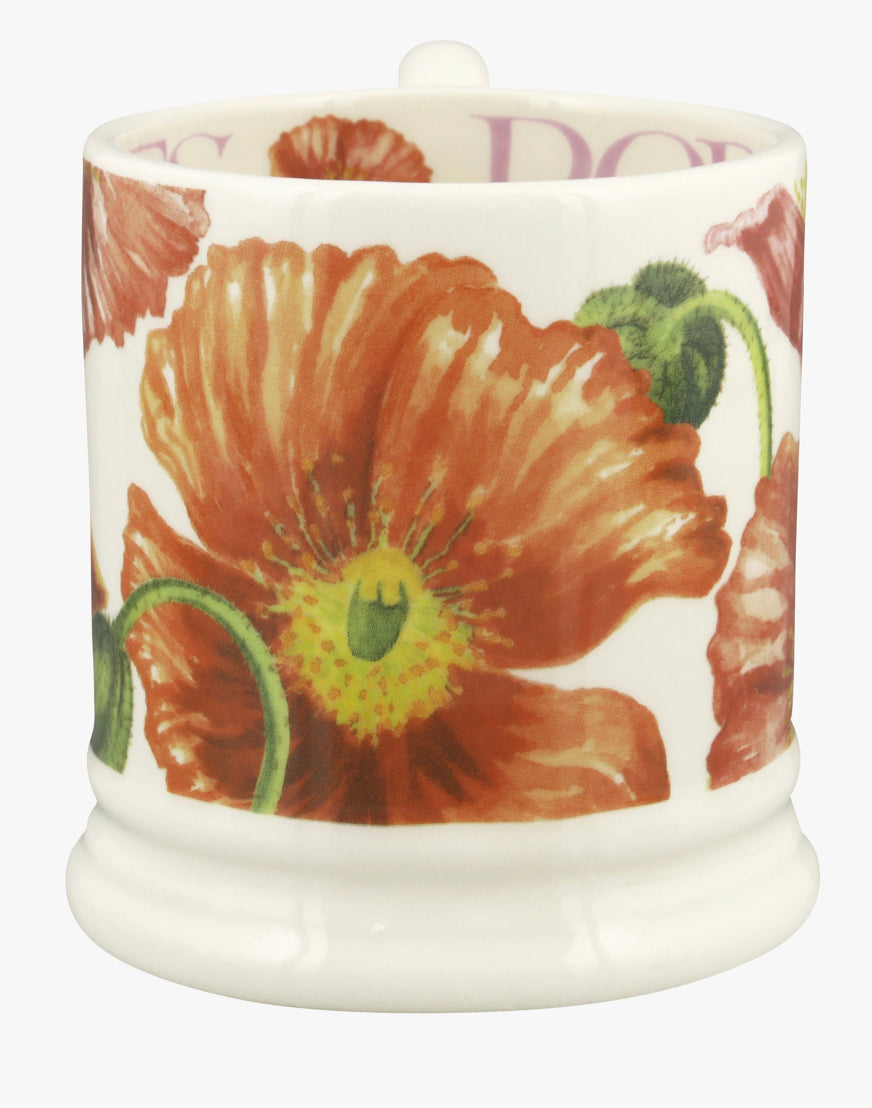 Red Poppy 1/2 Pint Mug