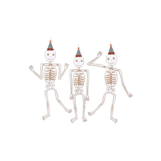 Vintage Halloween Giant Jointed Skeletons