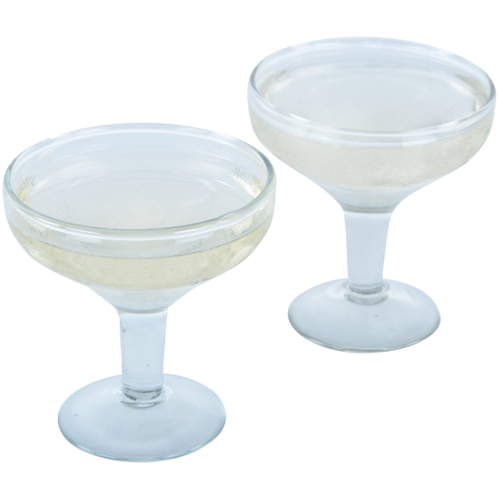 Etched Star Champagne Coupe